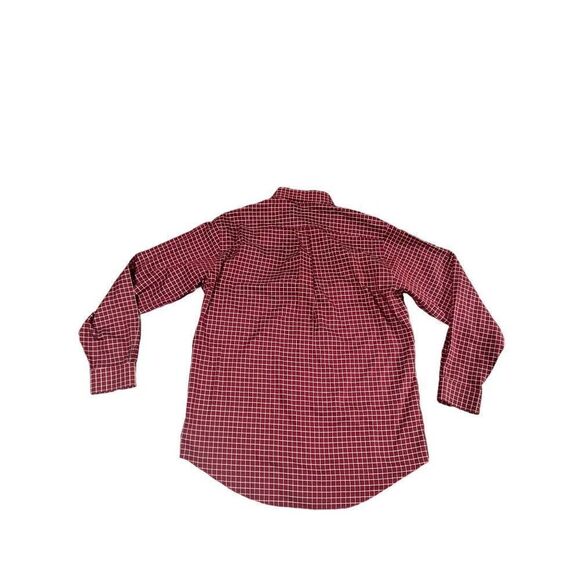Brooks Brothers Mens medium Red Checks Long Sleeve‎ Button Down Shirt - Picture 3 of 3
